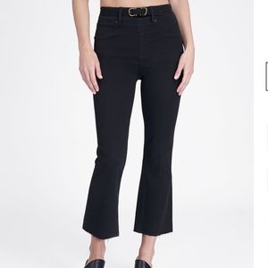 NWT! SPANX Cropped Flare Jeans - Black - Size Medium